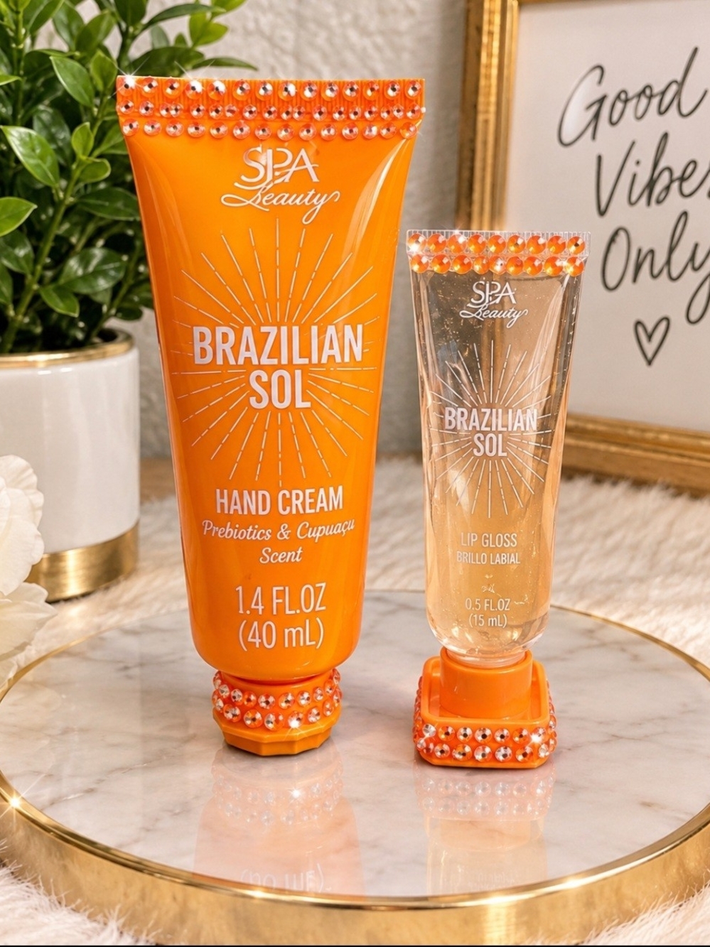 Brazilian Sol Inspired Hand Cream & Lip Gloss Set – Hand Crafted